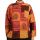 Patchwork Orange Grandad Shirt - Large