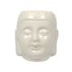 Ceramic Oil Burner Buddha Head Extra Large - White