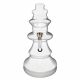 Large Ceramic Chess Piece Bong - White Queen