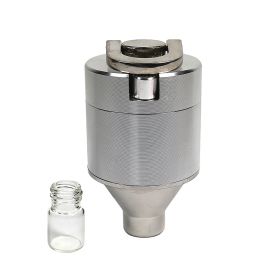 Small Metal Snuff Grinder - Grinder + Snuff Bottle