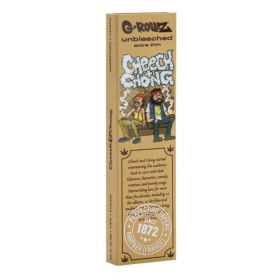 G-Rollz Cheech & Chong Unbleached KS Papers + Tips + Poker