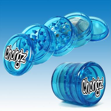 Chongz Plastic 5 Part Sifter Grinder - Blue