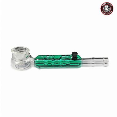 Basil Bush Liquid Filled Glass Pipe - Green