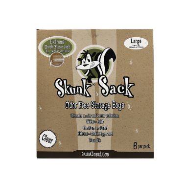 Skunk Sack Odor Free Storage Bag - Clear - LARGE (PACK OF 6)