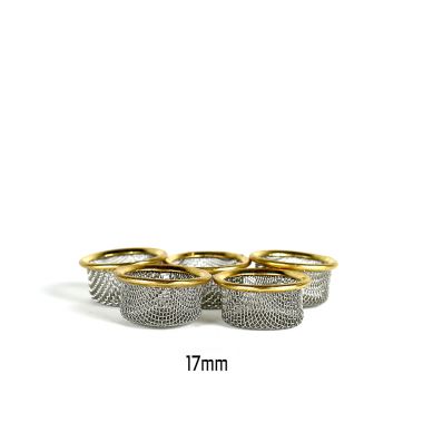 Brass Rim Cylindrical Screens - 17mm