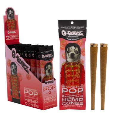 G-Rollz Hemp Blunt Cones 2 Pack - Strawberry Pop