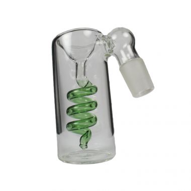 Glass Spiral Ashcatcher 18.8mm - Green