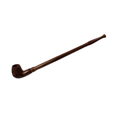 Rosewood Leaf Pattern 30cm Tobacco Pipe