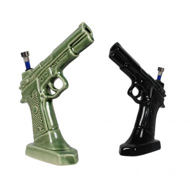 Basil Bush Ceramic Baretta Pistol Bong