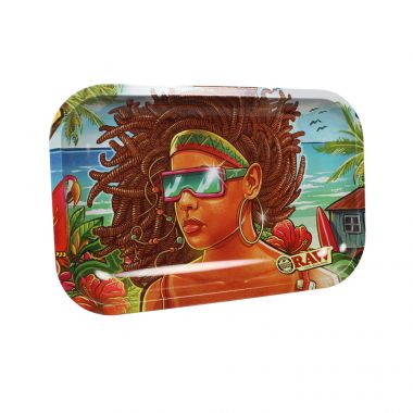 RAW Brazil Metal Rolling Tray 3 (Small)