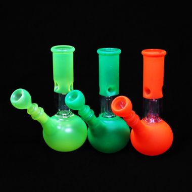 Neon 20cm Glass Percolator Ice Bong