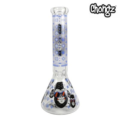 Buy Chongz 33cm 'Monkeee Maan' Glow in the Dark Glass Bong: Glass Bongs  from Shiva Online