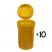 6 Dram Pop Top Vial - Amber - 10 x 6 Dram Vial