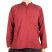 Plain Maroon Cotton Grandad Shirt - Large