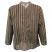 Image 6 of Striped Dark Army Grandad Shirt