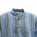 Image 7 of Striped Blue & Green Grandad Shirt