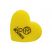 Bounce Silicone Heart Pot - Yellow